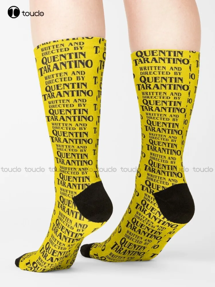 

Written And Directed By Quentin Tarantino Socks Cotton Socks For Men Cartoon Comfortable Best Girls Sports 360° Digital Print