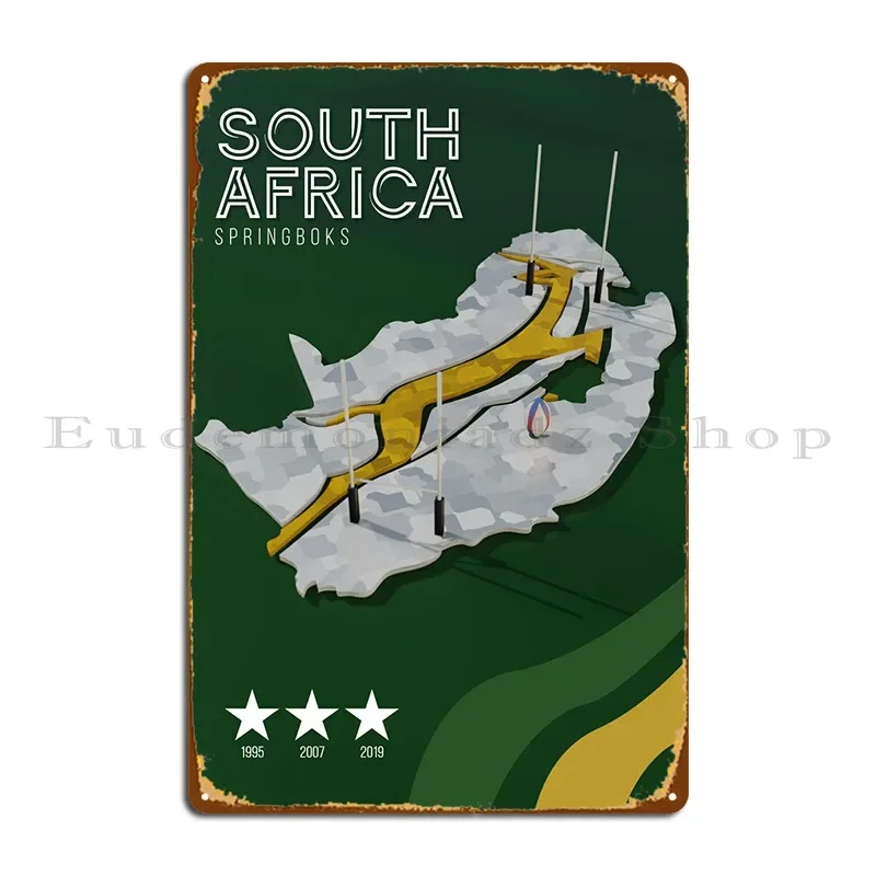 Южная Африка регби металлическая проекция Классический персонализированный