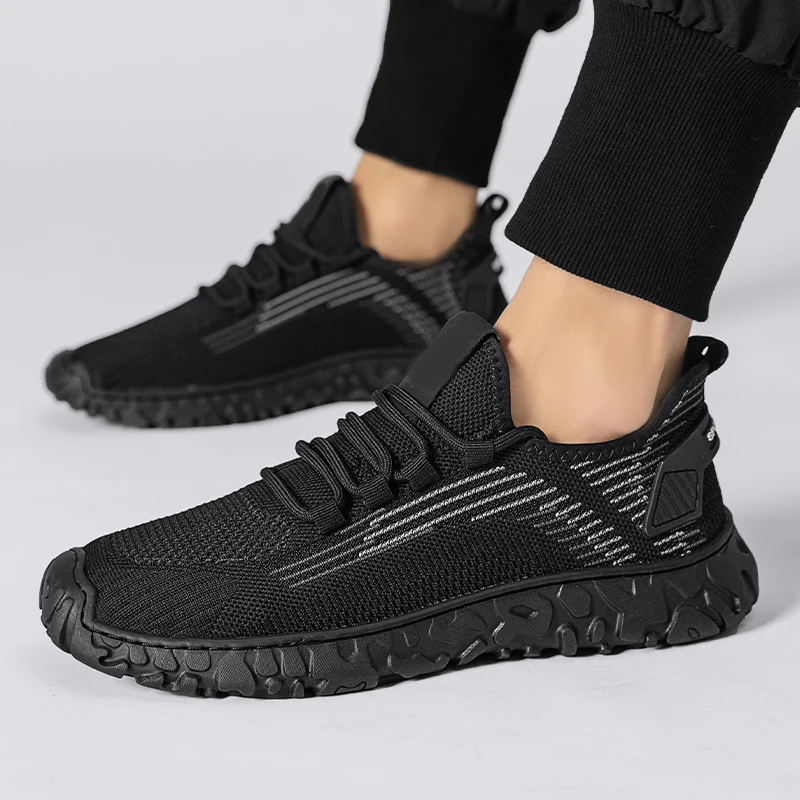 

Новинка 2023, Мужская обувь для бега, дышащая Спортивная обувь для улицы, легкие кроссовки, мужская удобная спортивная тренировочная обувь для тенниса