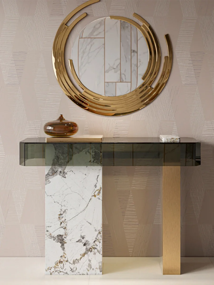 Входная дверь входная стена Zhuo доступный роскошный стиль высококлассный консоль