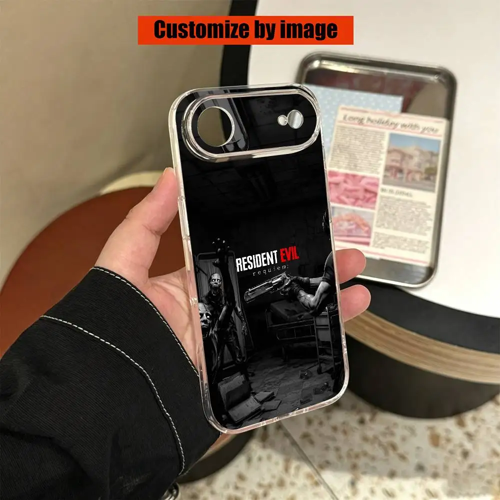 Чехол для телефона Resident Evil Leon K-Kennedy для iPhone 17 16 15 14 13 12 11 Mini Pro Max Plus, прозрачный (art.: 3920dac5ebaec) - 3920dac5ebaec