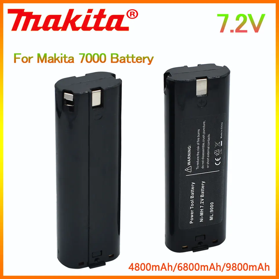 

4800mAh 7.2V Ni-MH Replacement Battery For Makita 7000 7002 7033 191679-9 192695-4 632002-4 632003-2 7.2V Battery L50 192532-2