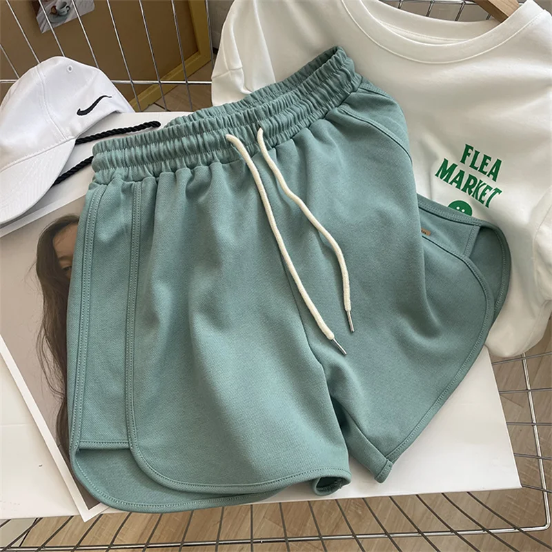 2023 Home Shorts Oversized Sportswear Wide Leg Shorts For Womens Clothing Summer yoga High Waisted Casual Running Hot Pants C353