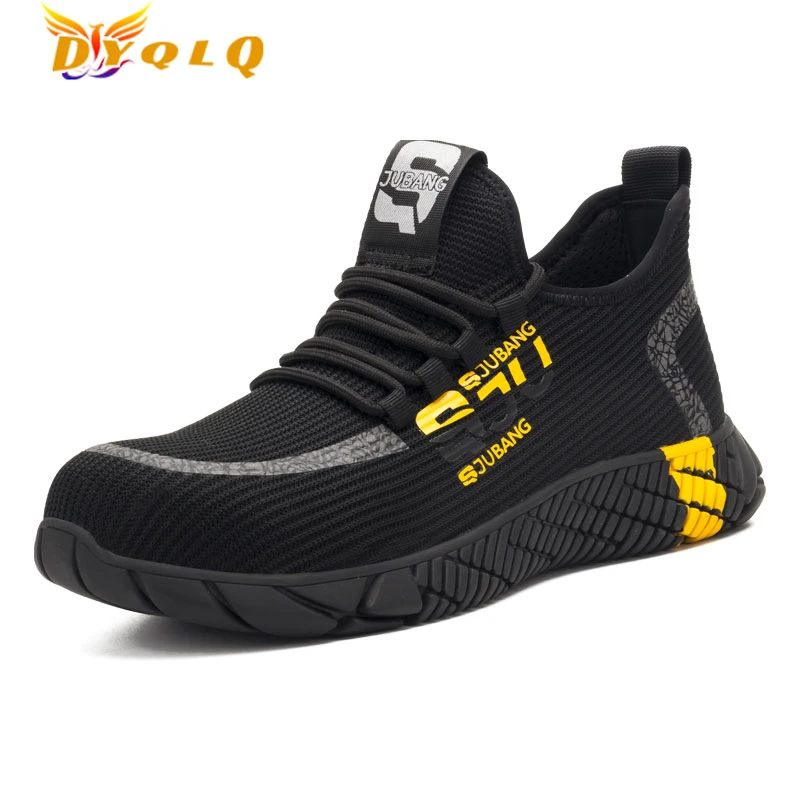 

New Safety Boots Men Steel Toe Shoes Safety Shoes Puncture Proof Work Shoes Sports Shoes Breathable Protective Shoes
