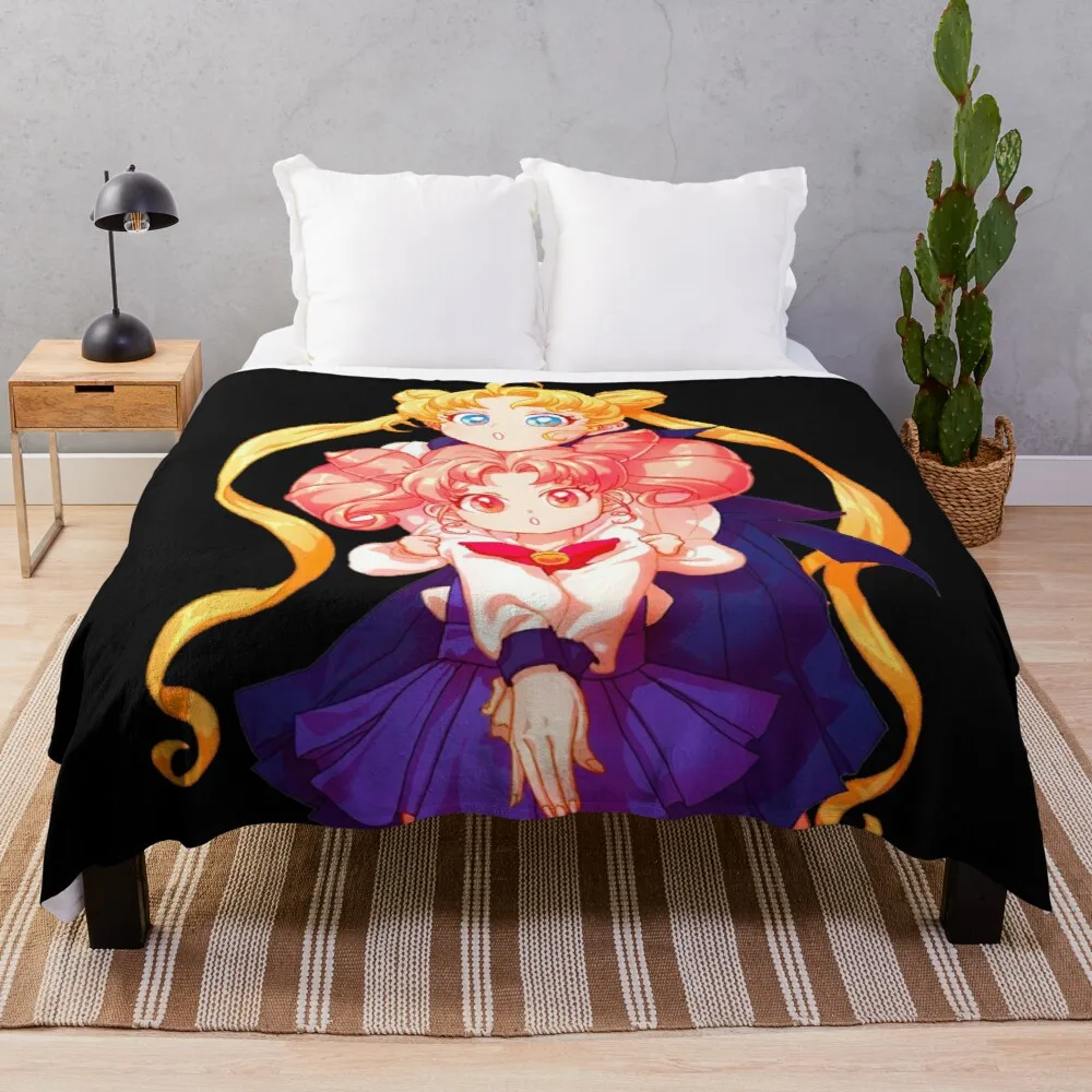 

Sailor Moon Sailor Chibi Moon Throw Blanket Luxury Brand Blanket Comforter Blanket Throw Blanket Semi-Toral Blanket