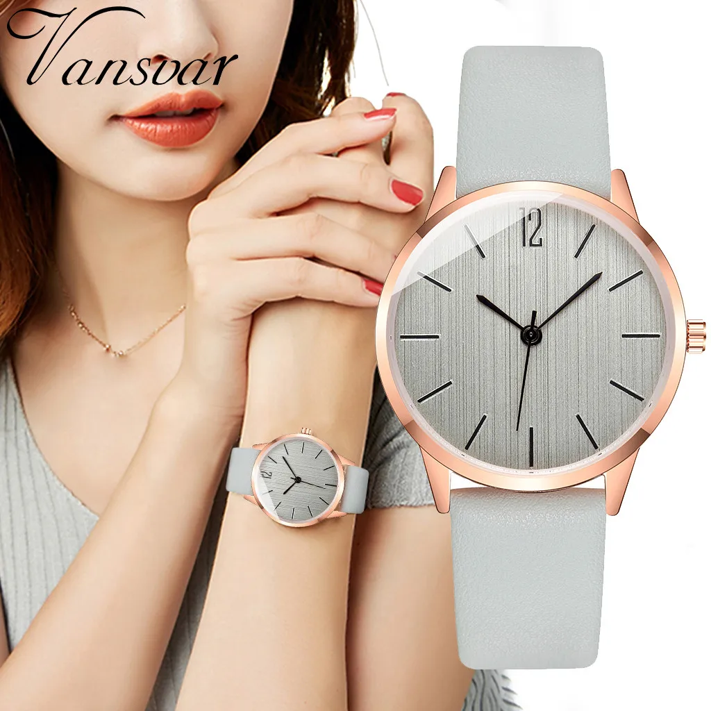 

Women's Casual Quartz Leather Band Newv Strap Watch Analog Wrist 12mm Watch Bands for Women Wrist Watches for Visually Impaired