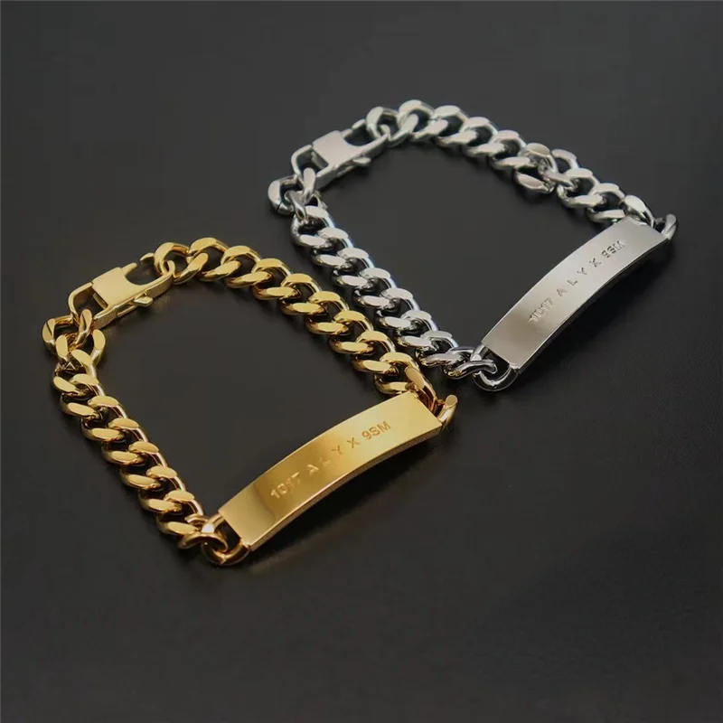 

Высококачественный модный браслет для мужчин и женщин 1:1 1017 ALYX 9SM браслеты браслет из нержавеющей стали для мужчин ювелирные изделия
