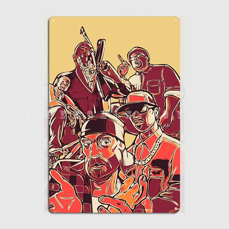 

The Gank Metal Sign Club Party Garage Club Funny Plaques Tin Sign Poster