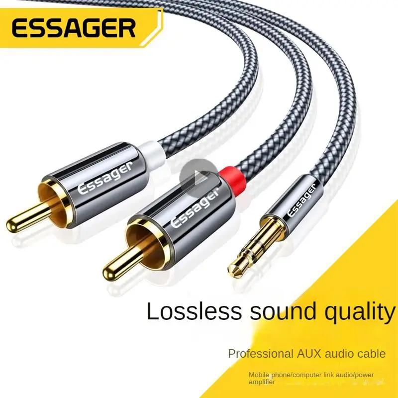 

Разветвитель адаптера с разъемом 3,5 мм на 2 аудиокабеля с разъемом Aux