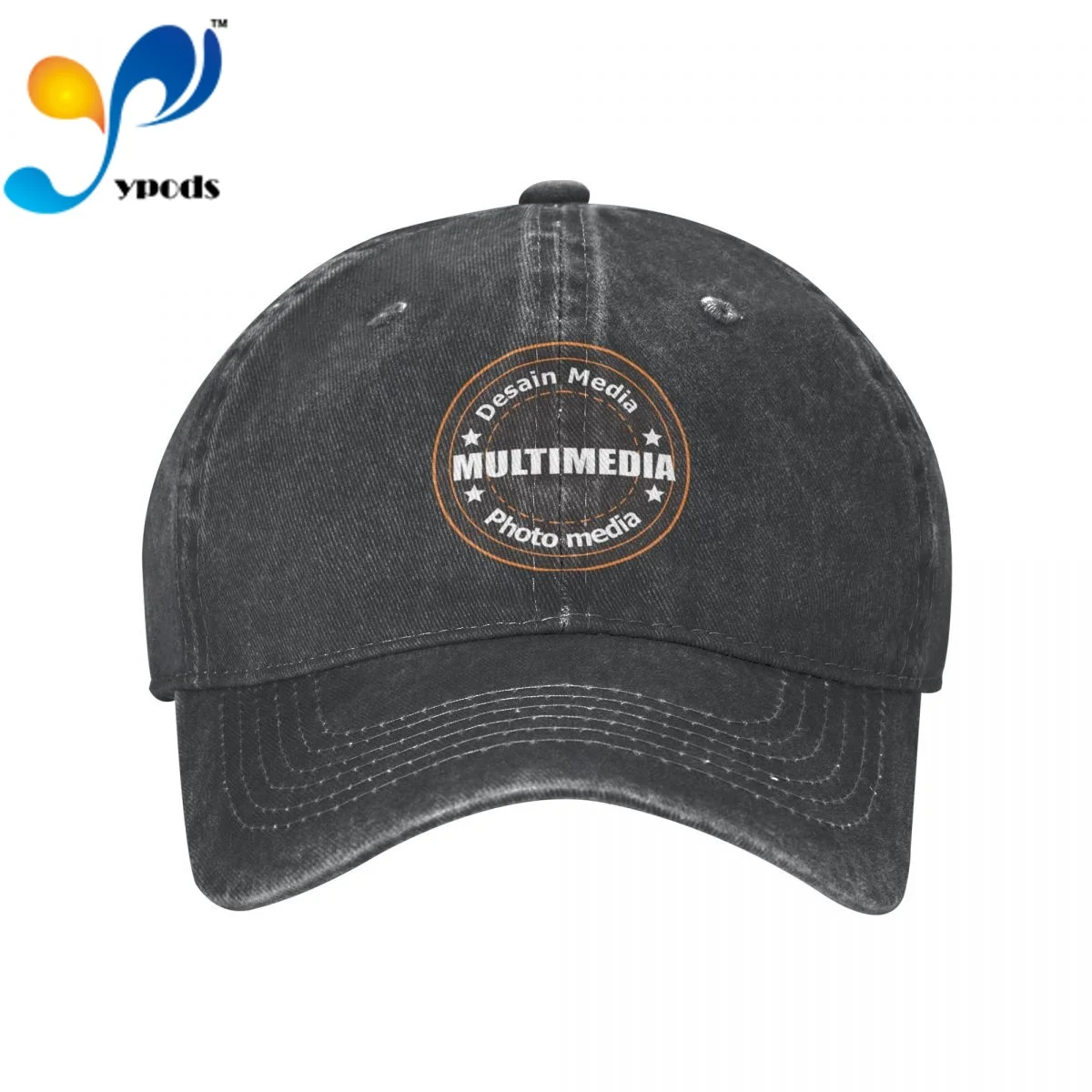 

MULTIMEDIA Photo Media Unisex Baseball Cap Men Women Snapback Hat Dad Hat Summer Sun Cap for Men and Women Hats