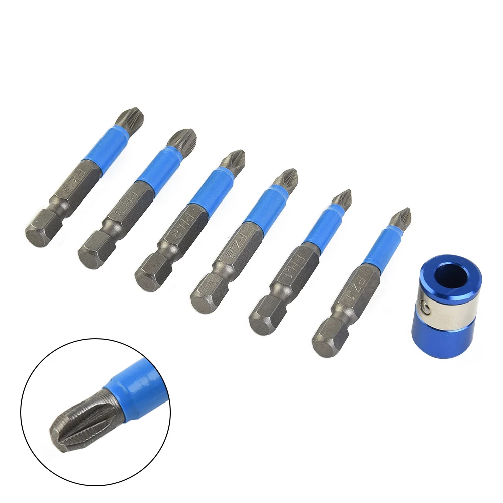 

6pcs PH1 PH2 PH3 PZ1 PZ2 PZ3 Magnetic Screwdriver Bit Set 1/4" Hex Shank Anti Slip Phillips Electric Power Tool Accessories