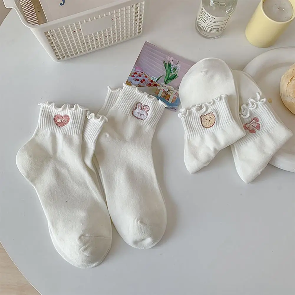 

Cute Women Low Tube Socks Solid Color Sweat Absorption Japanese Style Women Spring Socks One Size Fall Socks Clothes Accessory