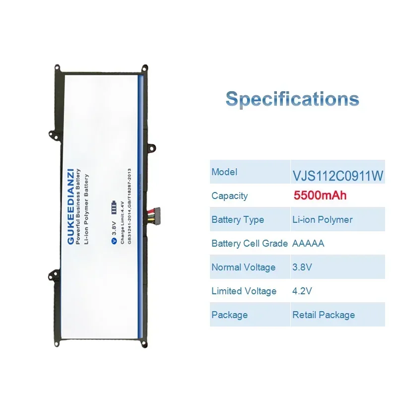 Аккумулятор VJ8BPS52 5500 мАч для Sony VAIO S13 VJS112C0911W VJS132C0711B VJS131C0211S VJS1 аккумуляторные