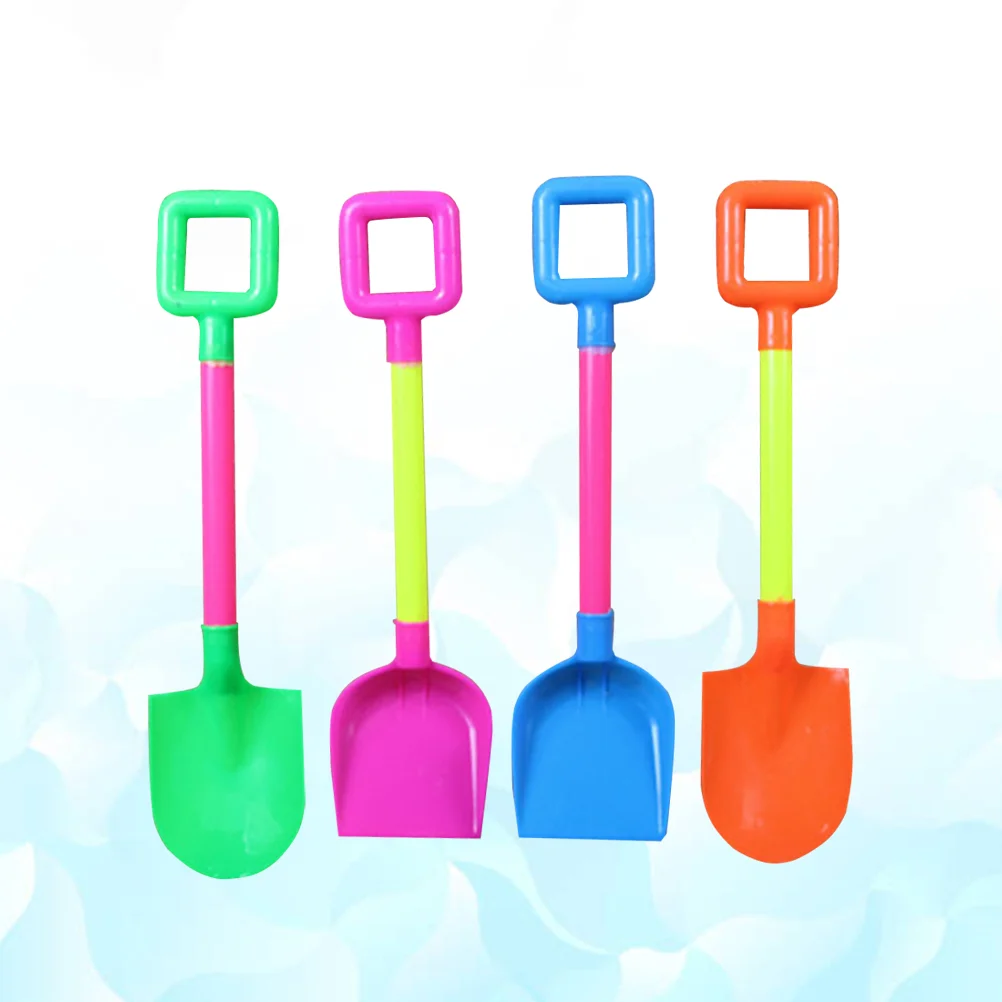 

4pcs Shovel Plastic Mini Classic Sand Shovels Beach Toys Sand Dredging Spade for Kids Children