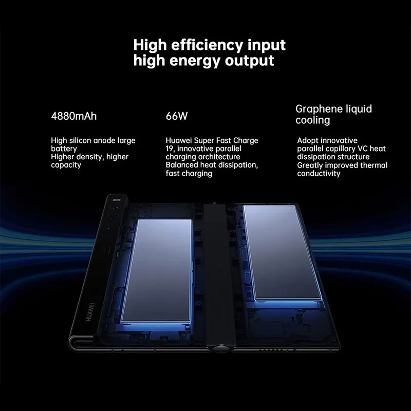 original huawei mate xs 2 4g mobile phone snapdragon 888 7 8‘’ oled 66w supercharge free global shipping