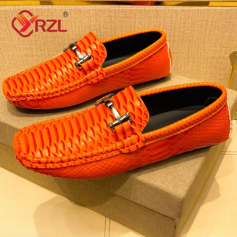Туфли YRZL мужские кожаные модная удобная повседневная обувь для