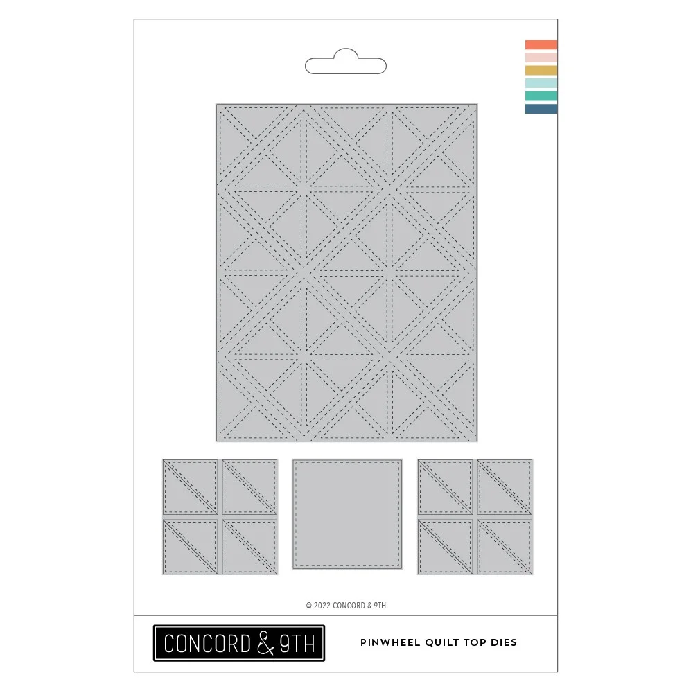 

2022 Summer Pinwheel Quilt Top Cutting Dies Diy Craft Scrapbooking Greeting Cards Diary Album Paper Decoration Embossing Molds