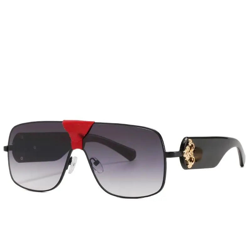 

Солнцезащитные очки женские винтажные модные брендовые кожаные солнцезащитные очки европейские и американские мужские роскошные брендов...