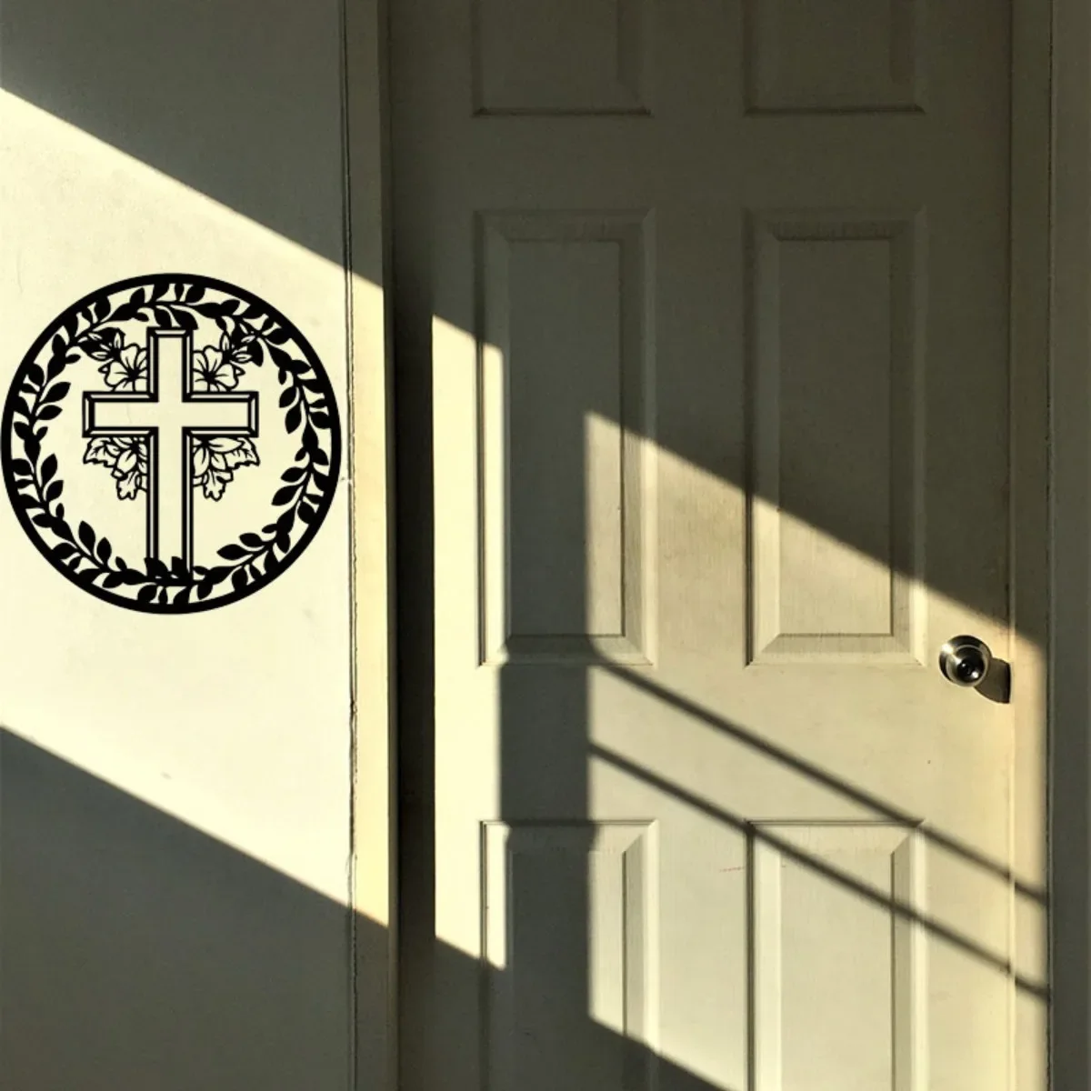 1 Шт. Пасхальное Украшение В Виде Креста Металлическое Настенное Искусство