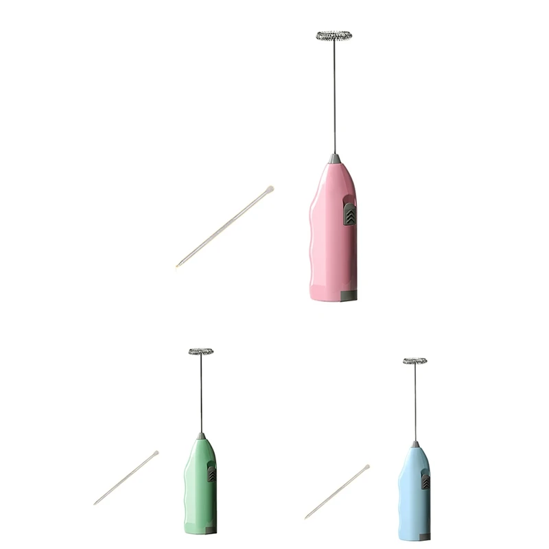 

EAS-Electric Mini Convenient Stainless Steel Kitchen Gadgets Creamy Chocolate Cappuccino Electric Milk Frother