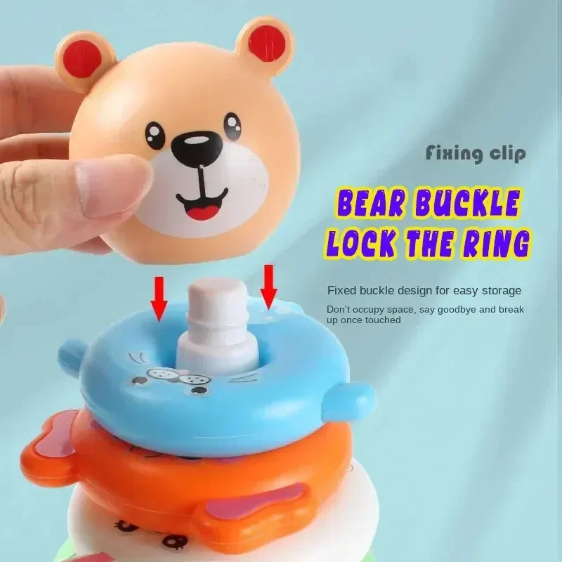 Детские игрушки Монтессори новые возрастные головоломки в форме пирамидок замки