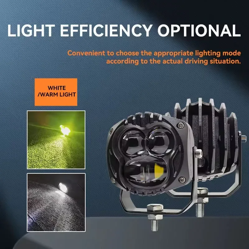 2 пары 3-дюймовые светодиодные фары 12 В 24