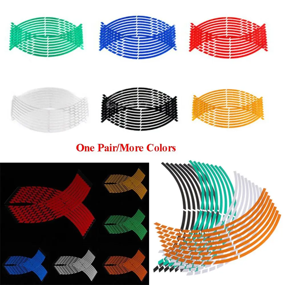 

Новые аксессуары, индивидуальное украшение колес, полоски для шин, наклейка на колесо, наклейки на мотоцикл, светоотражающая лента для обод...