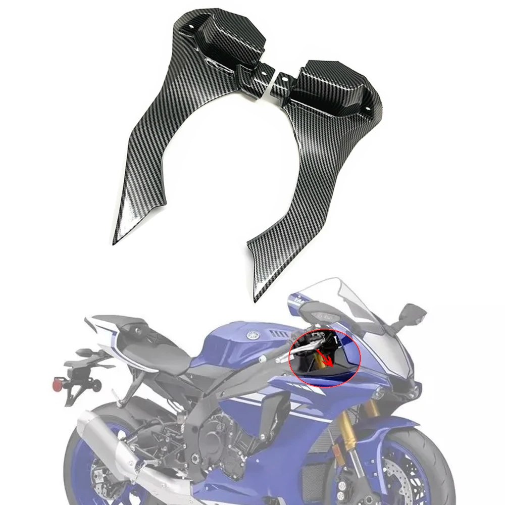 

МОТОЦИКЛ ABS углеродное волокно Cowl Dash воздухозаборник Ram обтекатель для Yamaha YZFR1 YZFR1S YZF R1 R1S 2015 2016 2017 2018 2019