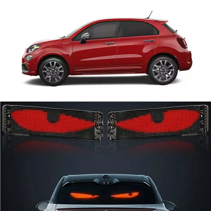 Светодиодный индикатор лобового стекла автомобиля Devil's Eye для fiat 600e 500 punto 500c 500L