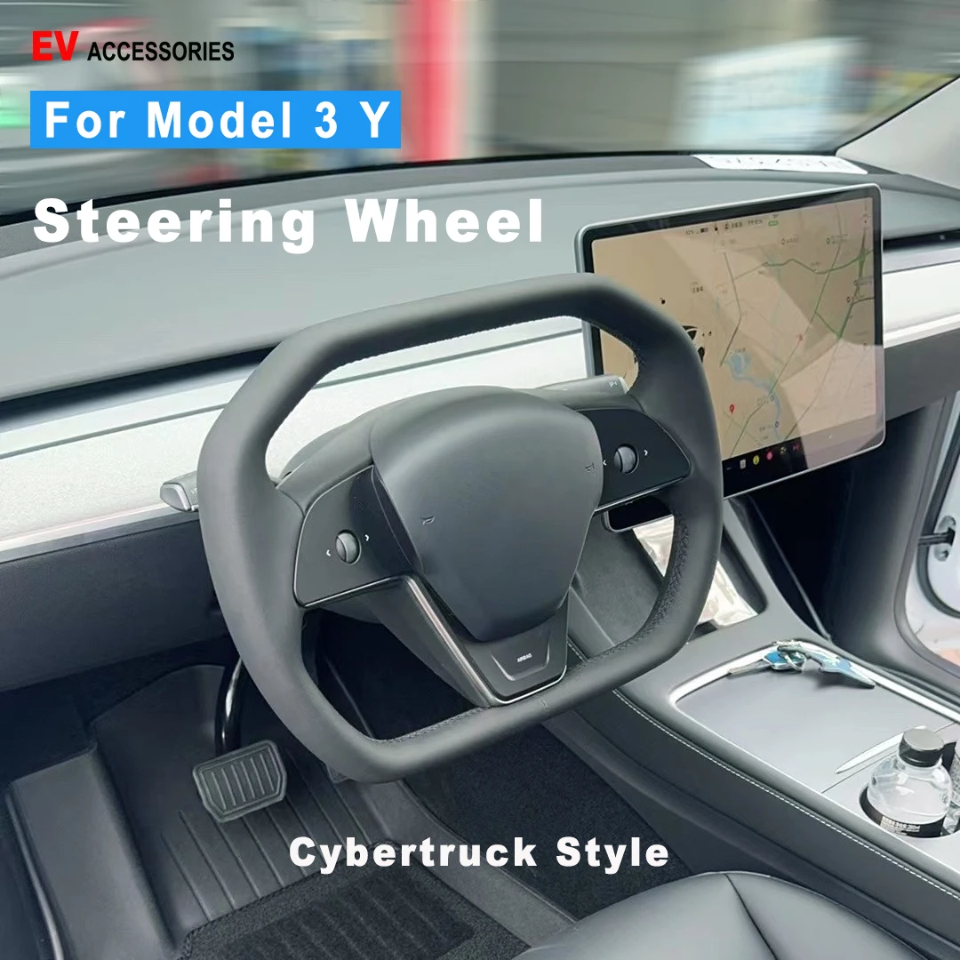 Для Tesla Model 3 Y с подогревом в стиле кибергрузовика Рулевое колесо