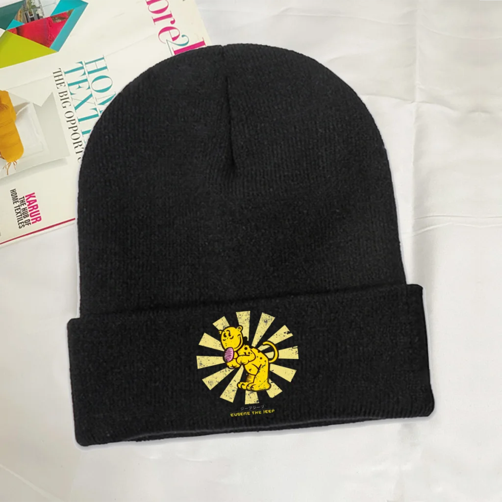 

Cute Skullies Beanie Popeye The Sailor American Cartoon Anime Comic Movie Knitted Bonnet Teens Warm Caps Brimless Elastic Hats