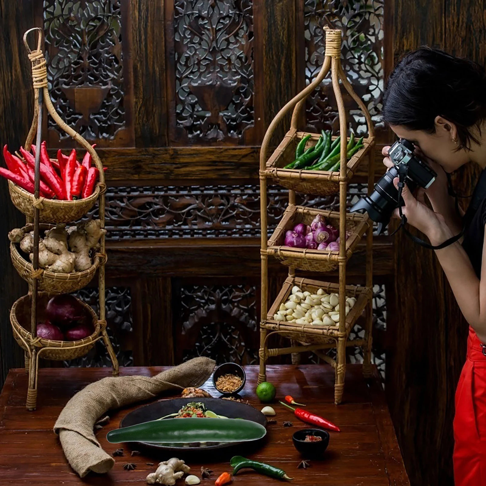 2 шт. мини-огурцы имитация пенопласта модель для овощей украшение шкафа