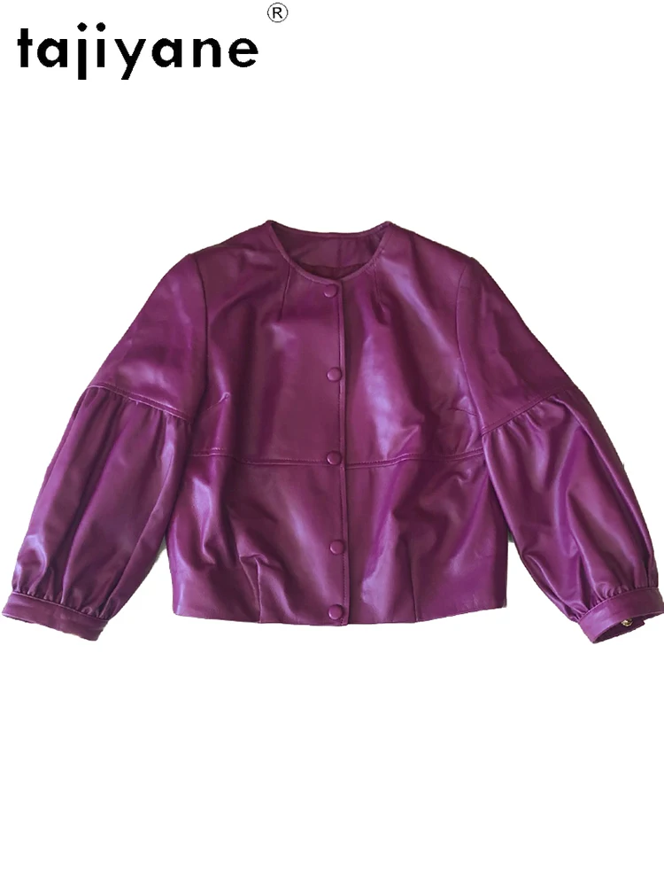 Женская кожаная куртка Tajiyane Куртки из натуральной овечьей шкуры одежда в