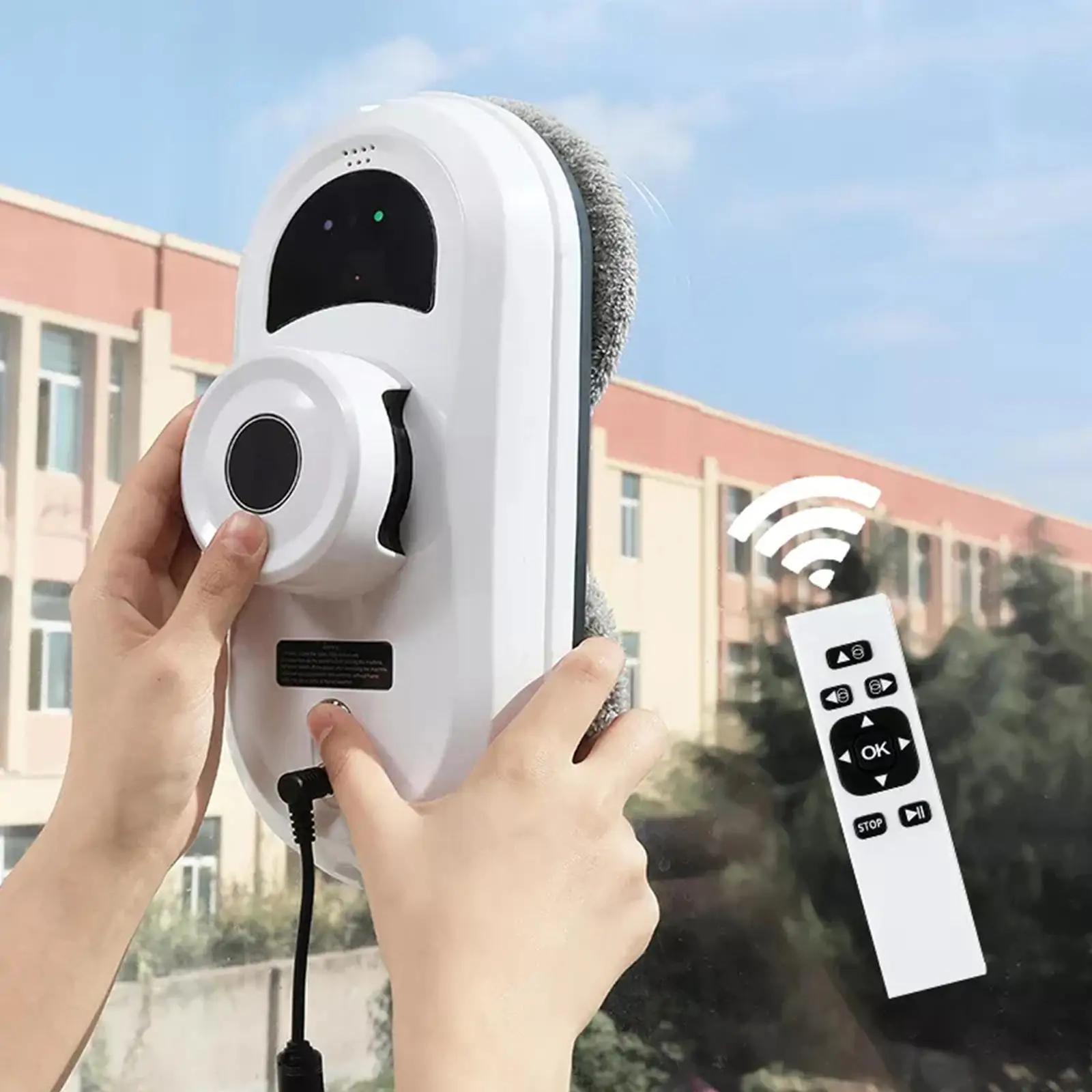 

Vacuum Cleaner Window Cleaning Robot Window Cleaner Electric Glass Remote Control For Home Cleaning Tool