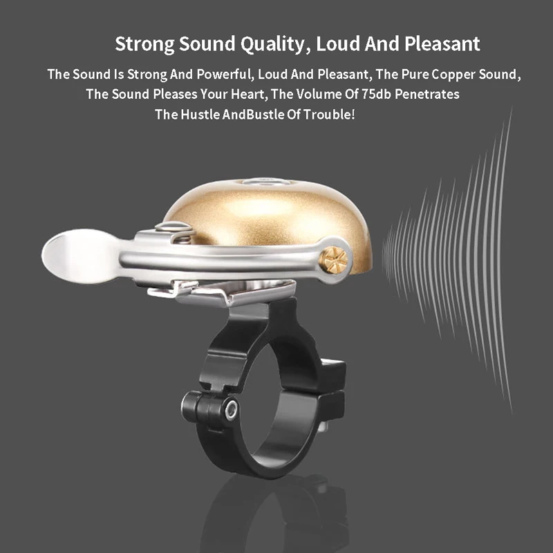 Безопасный портативный велосипедный Винтажный Классический звонок на руль