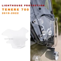 motorcycle accessories acrylic headlight guard headlight protection lens cover lampshade for yamaha tenere 700 xt700z 2019 2022