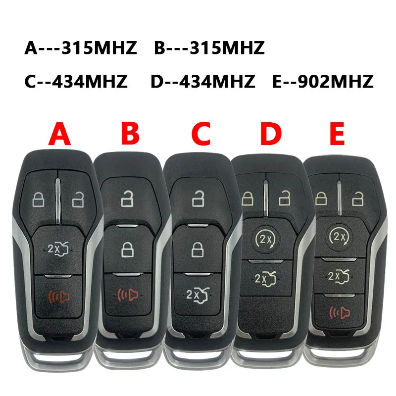 Фото CN018122 Aftermarket 3/4/5 кнопок Smart Key FCC M3N-A2C31243300 49 чип 315/434/902 МГц для Ford Fusion Explorer Edge Mustang №5