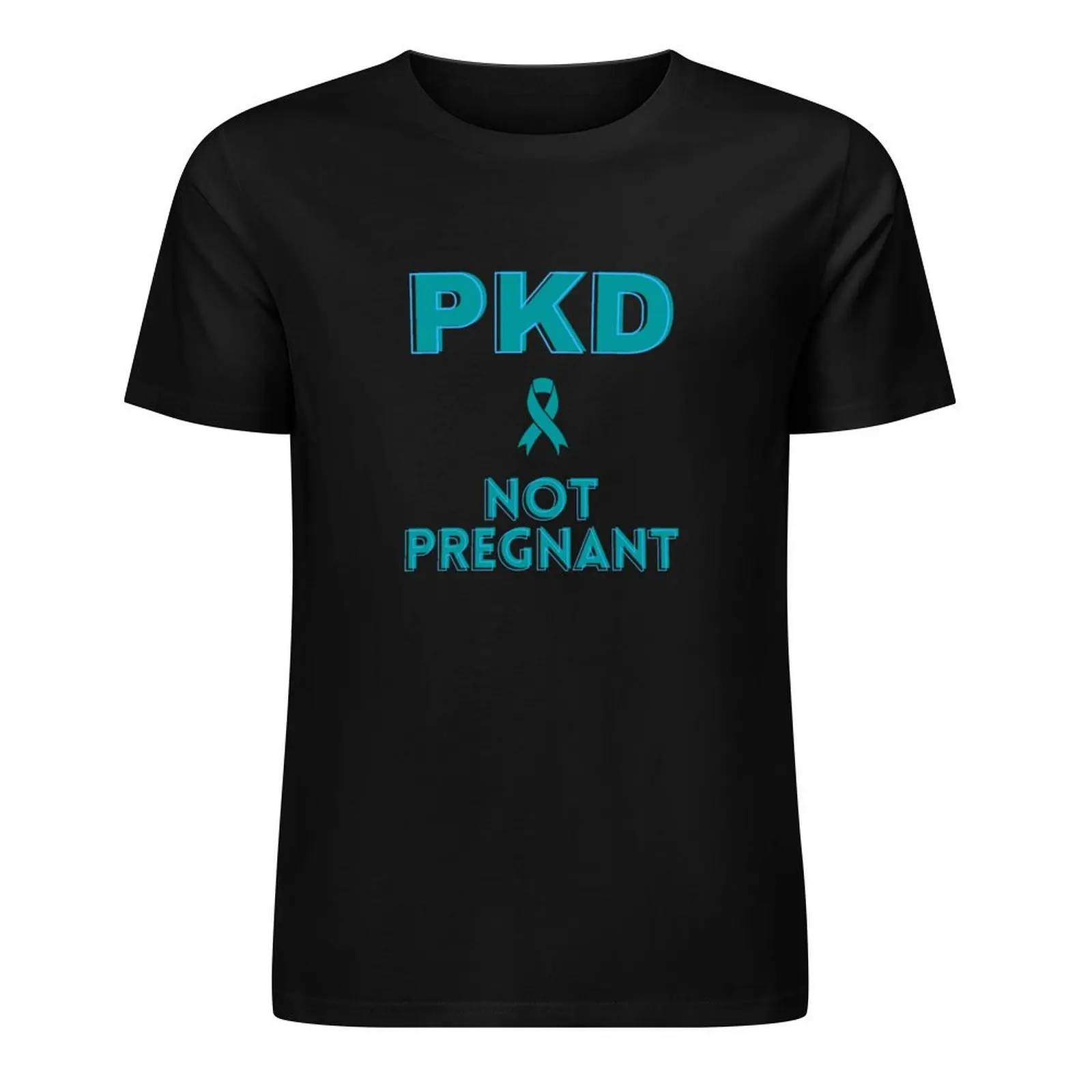Фото Полицистическая болезни почек PKD, а не беременная, текстовый дизайн, футболка с таможенным дизайном, ваша собственная милая одежда, мужская футболка с графикой №1