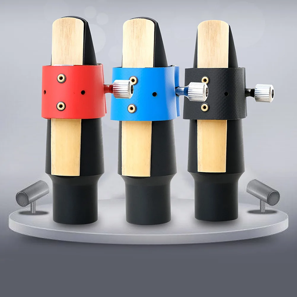 

Saxophone Fastener Clip Saxophone Mouthpiece Leather Ligature For Alto Sax Accessories Saxophone Clarinet Bakelite Mouthpiece