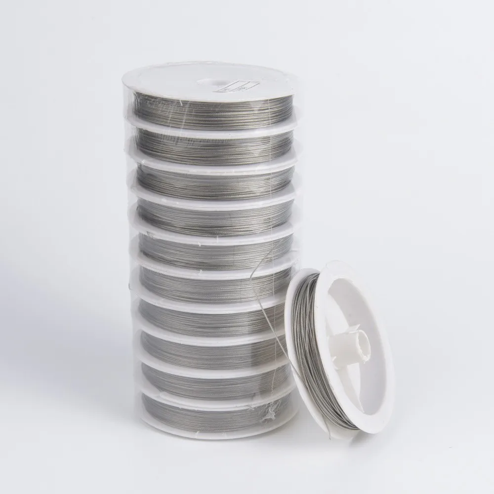 

1Roll 0.3/0.35/0.38/0.45/0.5/0.6/0.7/0.8mm Steel Wire Bead Cord Handmade Beaded Line Diy Jewelry Accessories