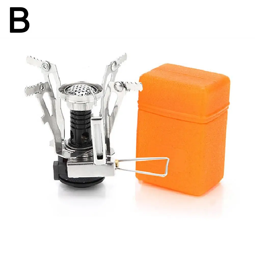 Складная уличная плита сверхлегкая мини-газовая из сплава для кемпинга пешего