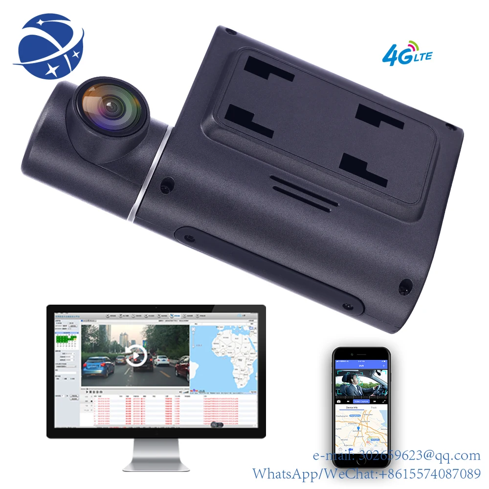 

Yun yi dual lens HD1080P ИК Ночное Видение 4g облачный видеорегистратор для управления парком транспортных средств на cmsv6 с wifi GPS отслеживание