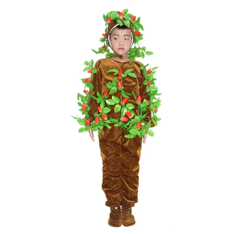 Костюм клубничного дерева для детей школьная танцевальная одежда милый костюм
