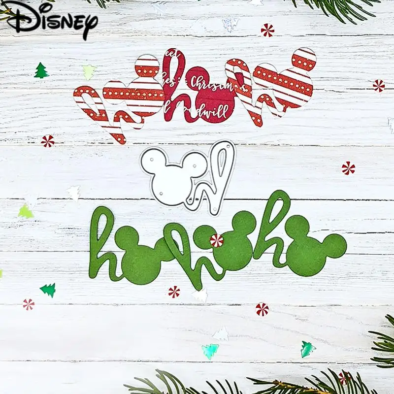 

Металлические Вырубные штампы Disney ухо Микки Мауса, милые Мультяшные вырубки для фотоальбома, тиснение своими руками