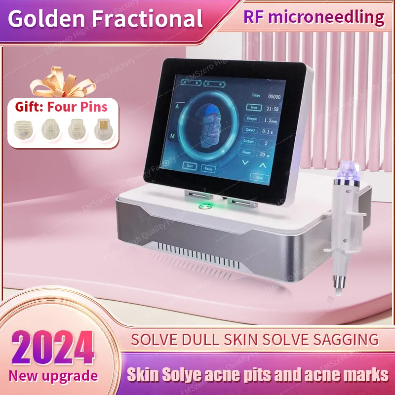 

RF Fractional Micron Machine with Cold Hammer RF Radio Frequency Skin Tightening Acne Scars Stretch Marks Removal For Salon