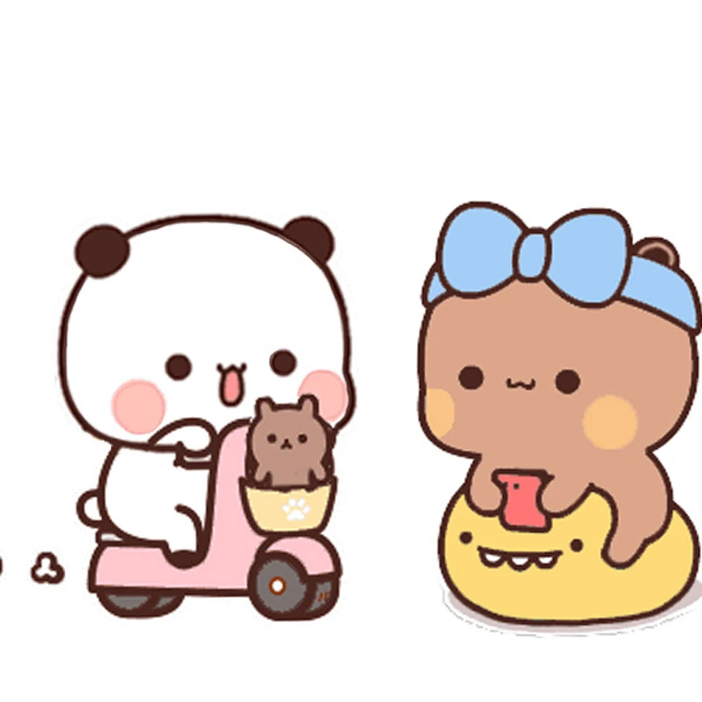 Аниме-фигурка Bubu Dudu панда яркий медведь модель игрушки коллекционная мультяшная