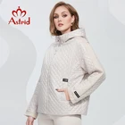 Astrid 2022, весенние женские парки, стеганые пальто со стразами, свитер с капюшоном, стеганая куртка, верхняя одежда AM-10109