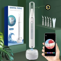ultrasonic visual dental calculus scaler oral tooth cleaner tartar calculus remover plaque stains cleaner remova teeth whitening