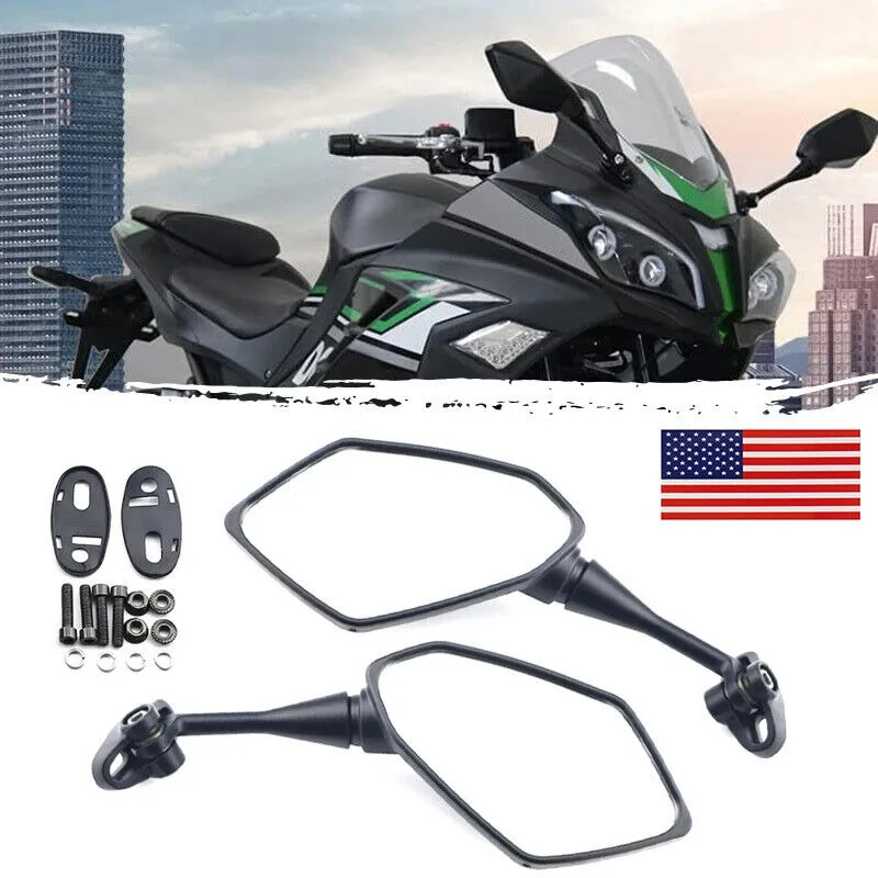 Зеркало заднего вида для мотоцикла Honda CBR F4 F4i/RC51/ RVT1000 DD250E/300/350 HYOSUNG GT Carbon 1 пара