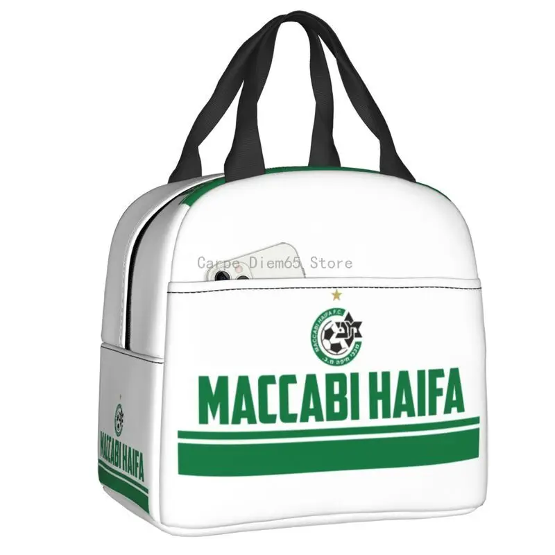 

Теплоизолированная сумка для ланча Maccabi Haifa с изображением футбольного клуба Израиля, мне нужна в моей жизни, это Haifa, сумка для ланча для шко...
